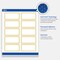 Avery Printable Rectangle Labels, Gold Multi-Lined Border, 2" x 4", Matte White Rectangle Labels, Permanent, Laser/Inkjet, 100ct, Great for Product Labels